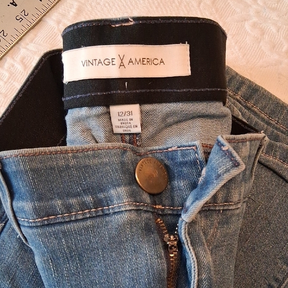 Vintage America Classic Blue Jeans Size 12 - Picture 2 of 8